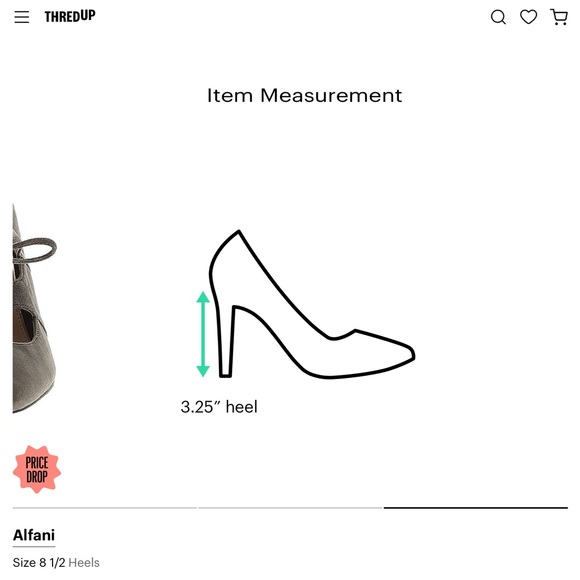 NWOB Alfani Prima "Binddi" Grey Leather Suede Pumps - Picture 9 of 10